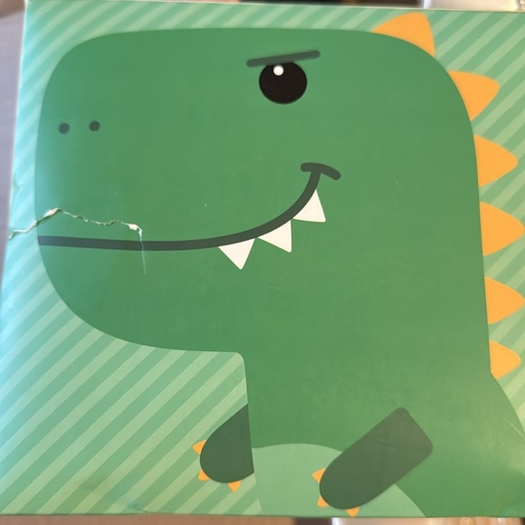 Totes toasties Green Kid Dinosaur boots slippers Size small 11-12 - Picture 9 of 9